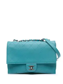 CHANEL Pre-Owned: Голубая сумка 