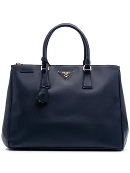 Prada Pre-Owned: Голубая сумка-шоппер 