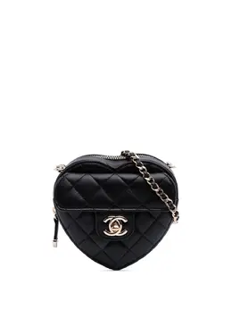 CHANEL Pre-Owned: Чёрная сумка через плечо 