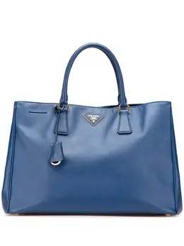 Prada Pre-Owned: Голубая сумка-шоппер 