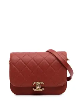 CHANEL Pre-Owned: Красная сумка через плечо 