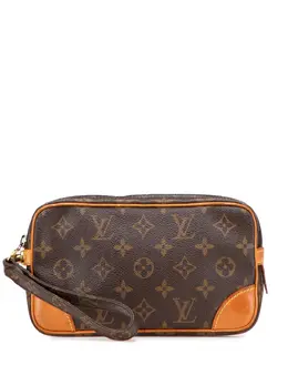 Louis Vuitton Pre-Owned: Коричневый клатч 