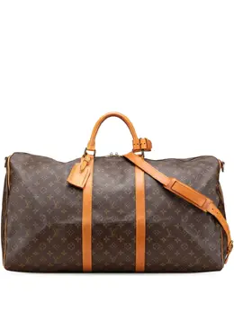 Louis Vuitton Pre-Owned: Коричневая дорожная сумка 