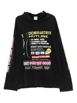 VETEMENTS: Чёрная толстовка 