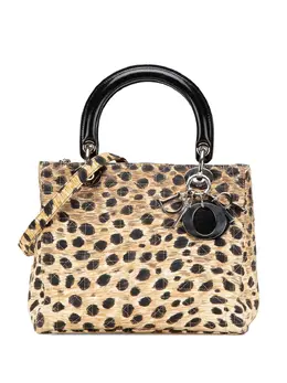 Christian Dior Pre-Owned: Сумка с леопардовым принтом 