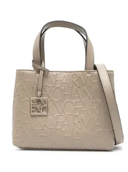 Armani Exchange: Сумка-шоппер с принтом 