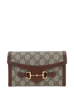 Gucci: Коричневая сумка  Horsebit 1955