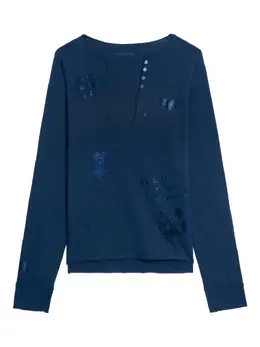 Zadig&Voltaire: Топ с v-образным вырезом 