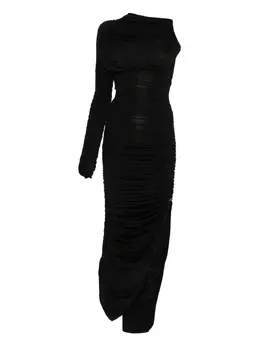 Mugler: Драпированное платье 