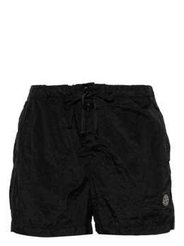 Stone Island: Чёрные плавки  Compass