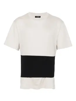 Mugler: Бежевая футболка 