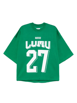 Rhude: Зелёная футболка 