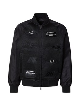 Armani Exchange: Чёрная куртка 