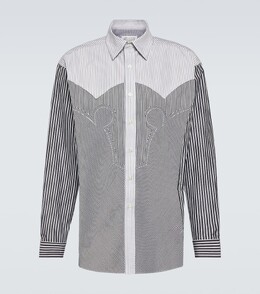 Maison Margiela: Рубашка в полоску 