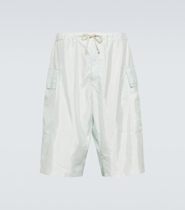 Jil Sander: Зелёные шорты 