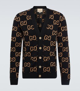 Gucci: Кардиган  GG из шерсти