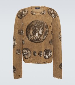 Dolce&Gabbana: Льняной свитер 
