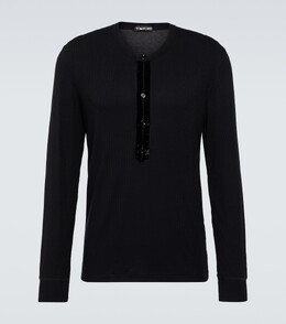 Tom Ford: Атласная рубашка  Henley