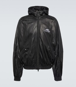 Balenciaga: Кожаная куртка 