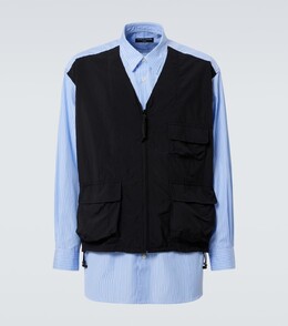 Comme des Garçons: Рубашка в полоску 
