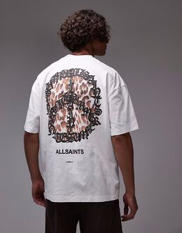 Allsaints: Белая футболка 