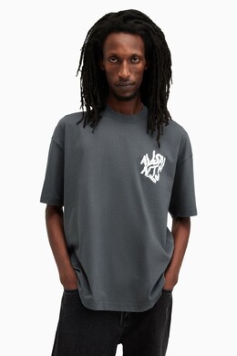 Allsaints: Футболка  All Saints с коротким рукавом