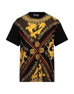 Versace Jeans Couture: Чёрная футболка 