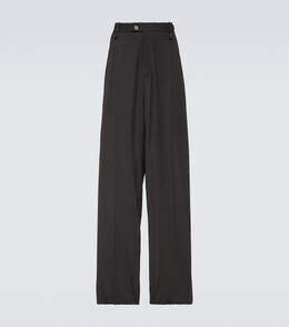 Balenciaga: Чёрные брюки 