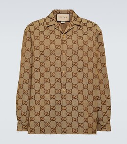 Gucci: Длинная рубашка  GG