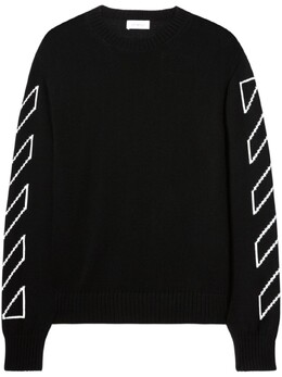 Off-White: Чёрный свитер  Diag
