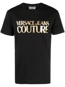 Versace Jeans Couture: Чёрная футболка 