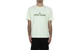 Stone Island: Бежевая футболка 