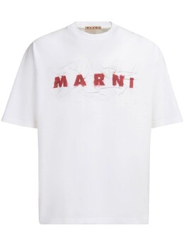 Marni: Хлопковая футболка 