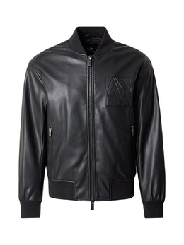 Armani Exchange: Кожаная куртка 