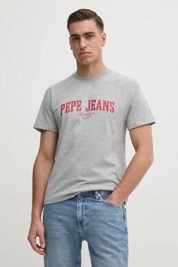 Pepe Jeans: Серая футболка 