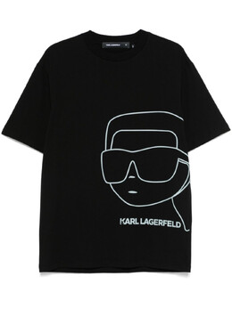 Karl Lagerfeld: Чёрная футболка  Ikonik Karl