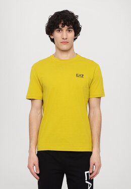 EA7 Emporio Armani: Жёлтая футболка 