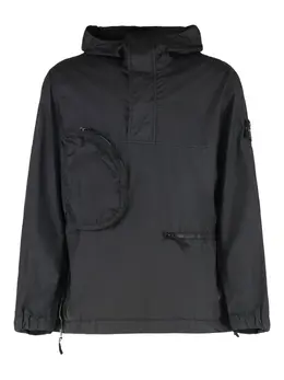 Stone Island: Пальто  Membrana с капюшоном