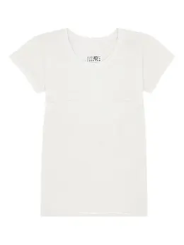 MM6 Maison Margiela: Белая футболка 