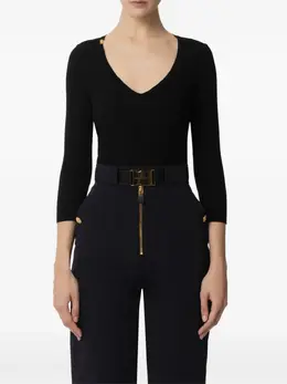 Elisabetta Franchi: Свитер с v-образным вырезом 
