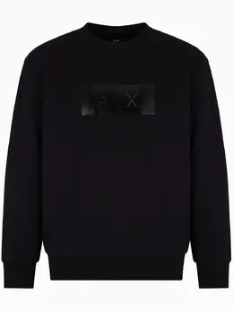 Armani Exchange: Чёрная толстовка 