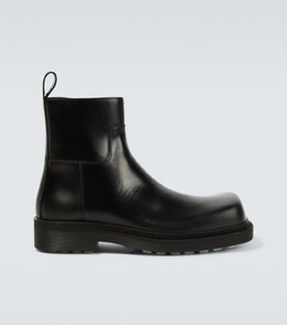 Bottega Veneta: Чёрные ботинки 