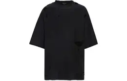 Balenciaga: Чёрная футболка 