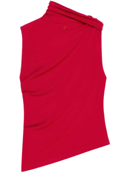 Courreges: Красный топ 