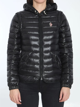 Moncler Grenoble: Чёрный пуховик 