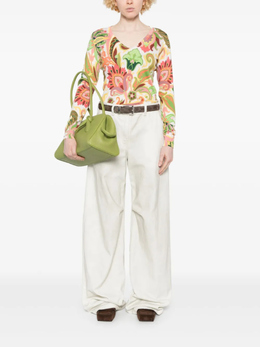 Etro: Зелёный топ 