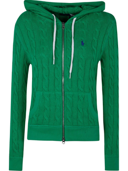 Polo Ralph Lauren: Зелёный кардиган 