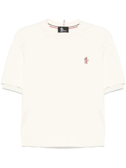 Moncler Grenoble: Белая футболка 