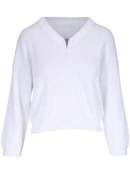 Brunello Cucinelli: Белый свитер  Monili