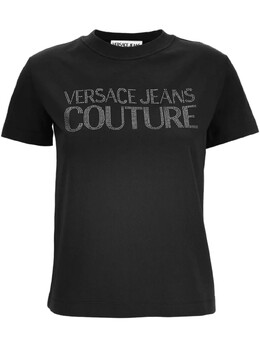 Versace Jeans Couture: Чёрная футболка 